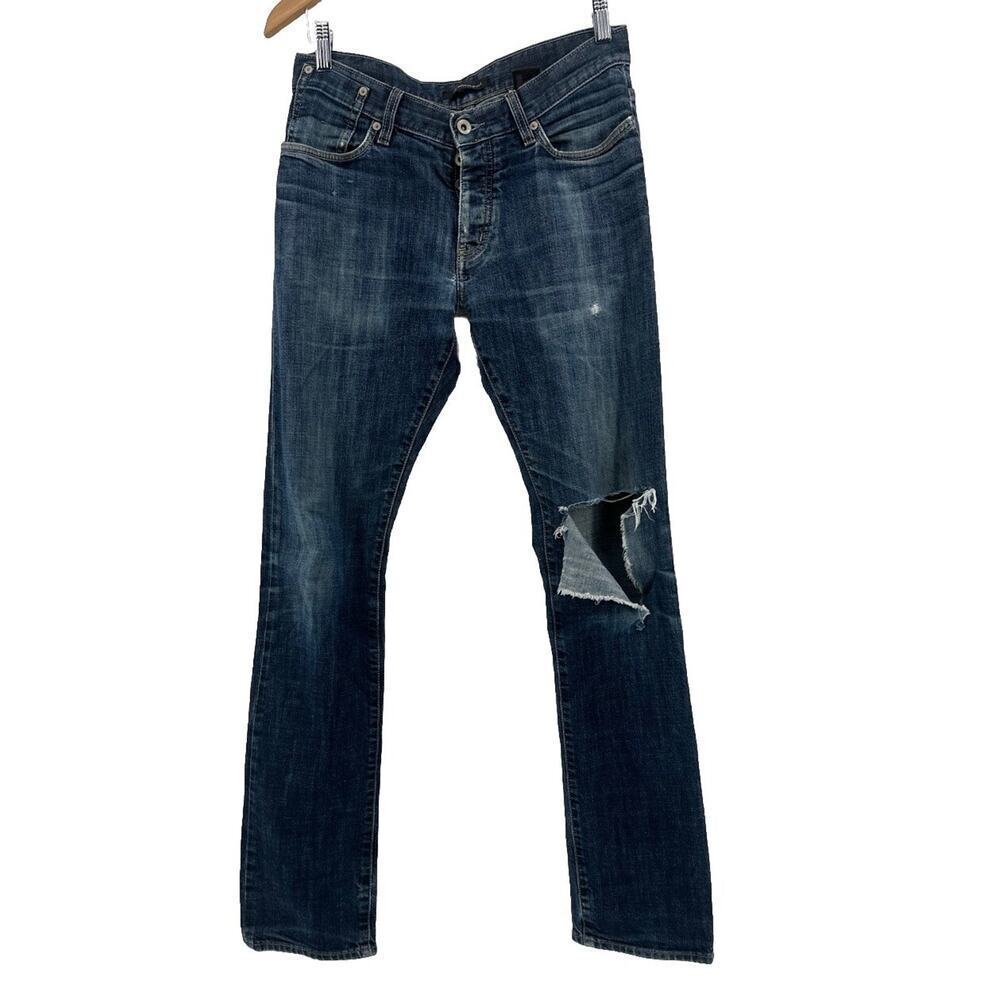 JOHN VARVATOS USA Women’s Jeans Size 29R Regular Distressed Straight Fit